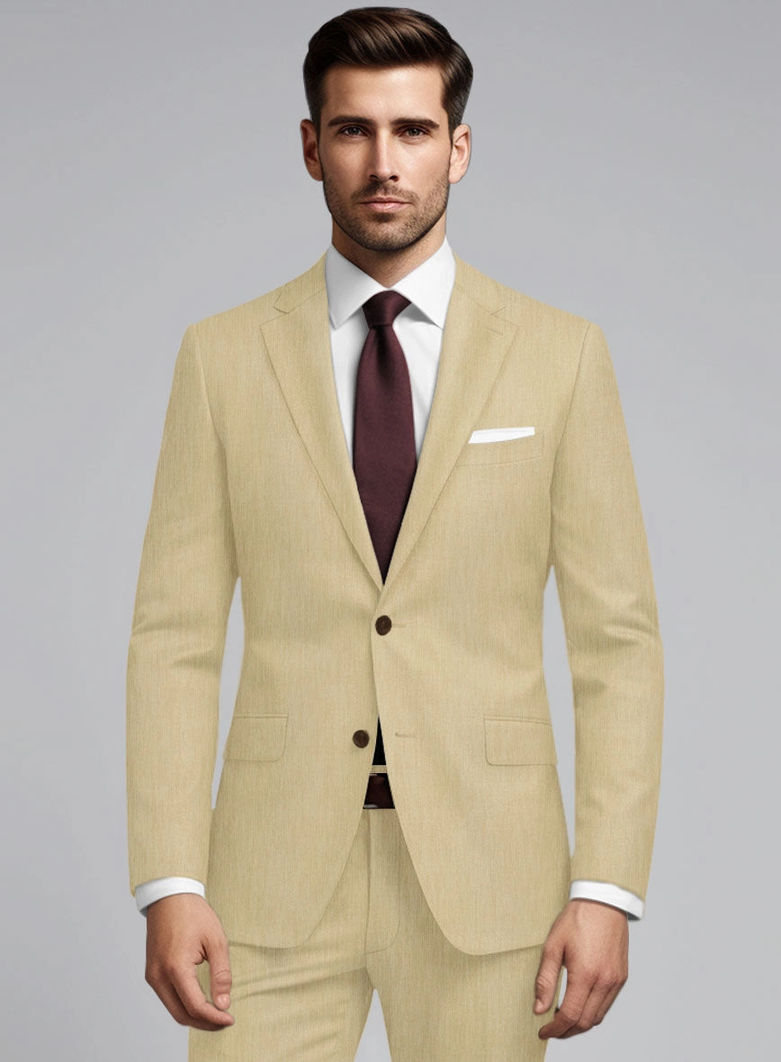 Huddersfield Stretch Khaki Wool Suit
