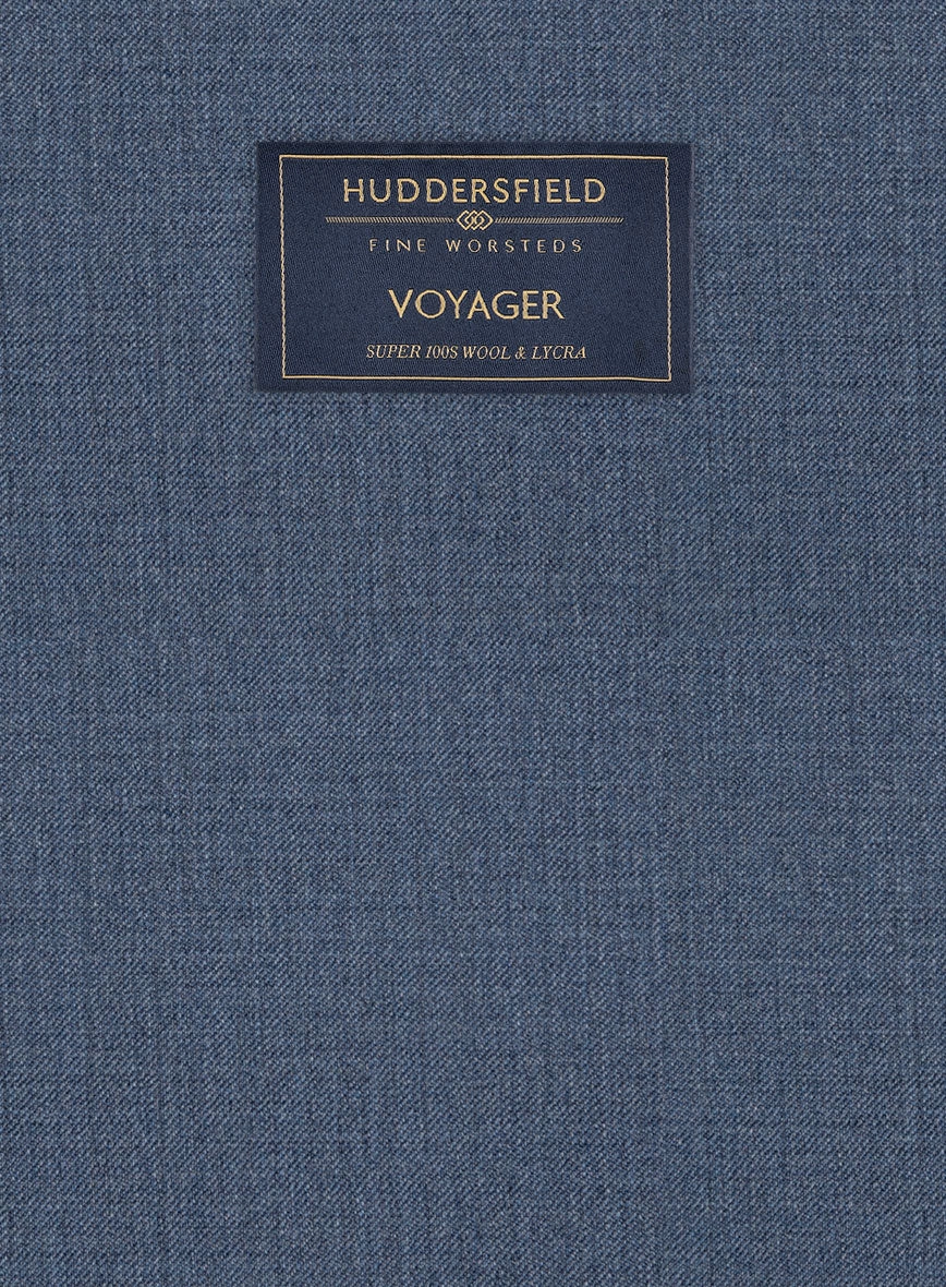 Huddersfield Stretch Slate Blue Wool Suit