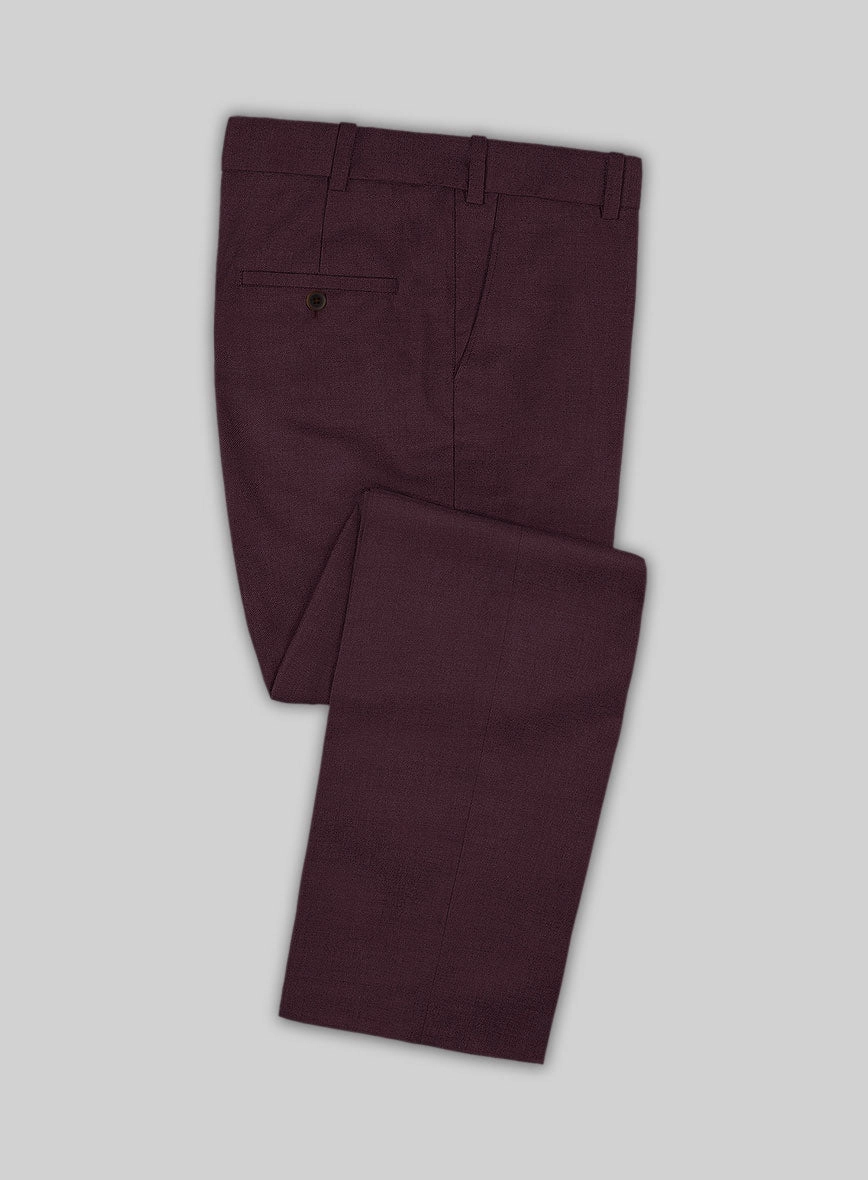 Huddersfield Stretch Wine Wool Suit