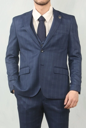 IM31 3 Piece Prince Of Wales Check Suit