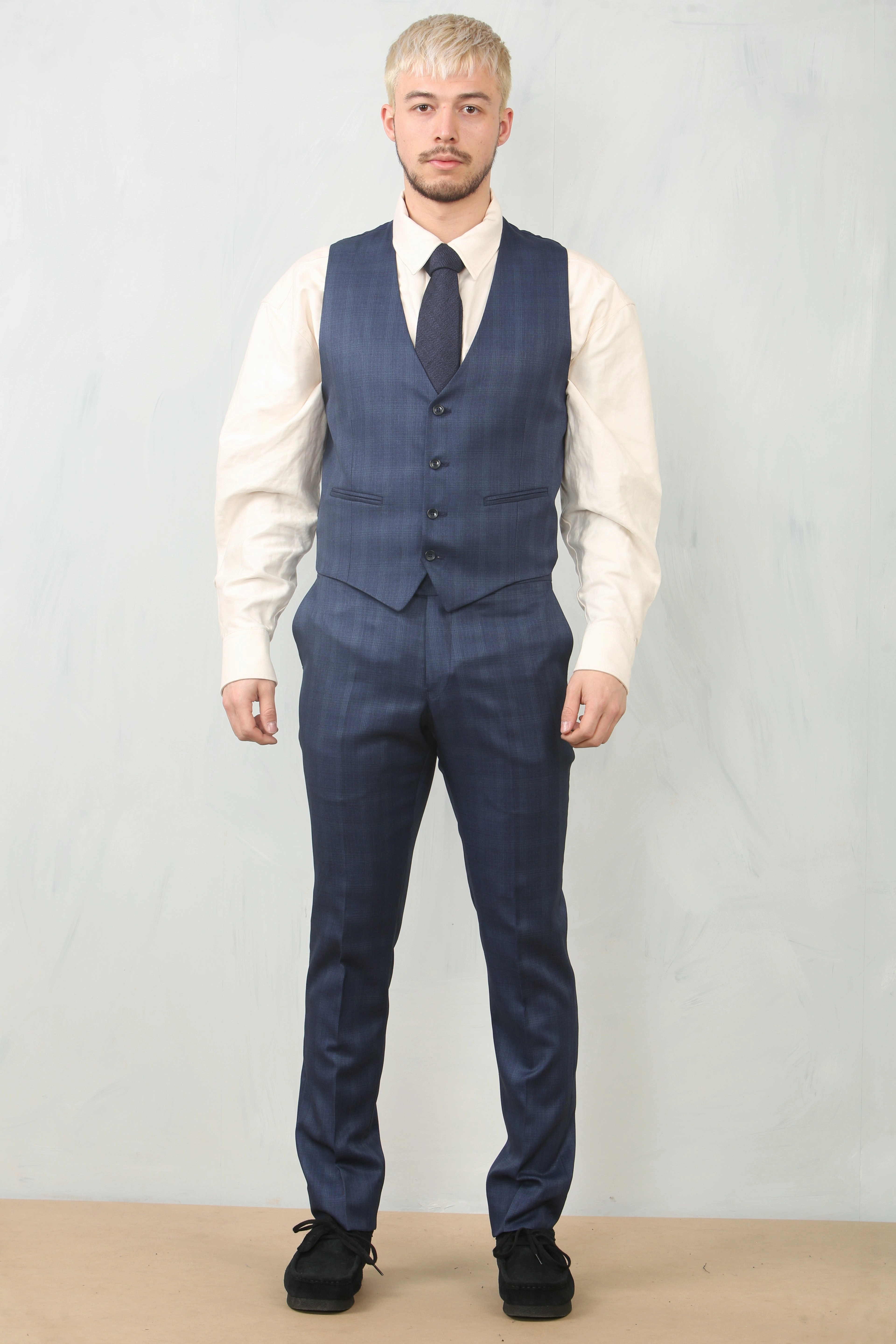 IM31 3 Piece Prince Of Wales Check Suit