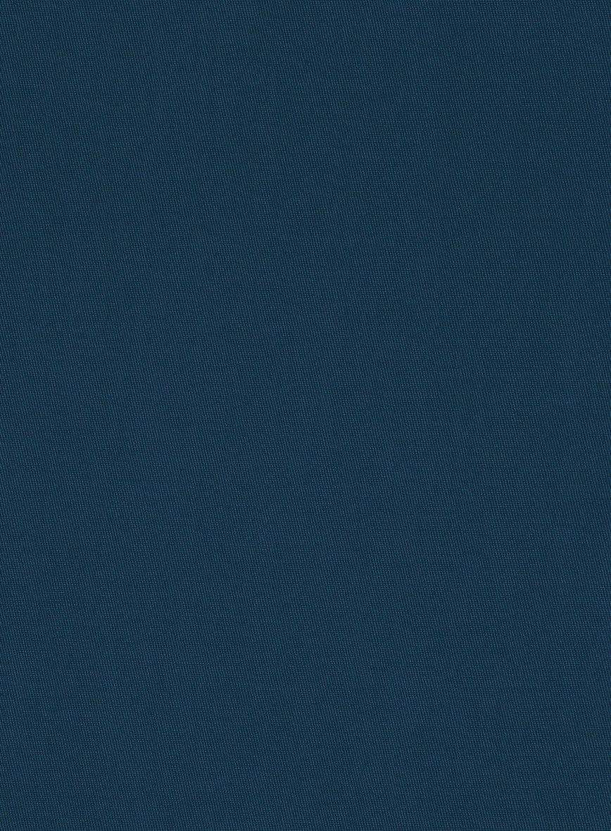 Italian Astronaut Blue Cotton Stretch Suit