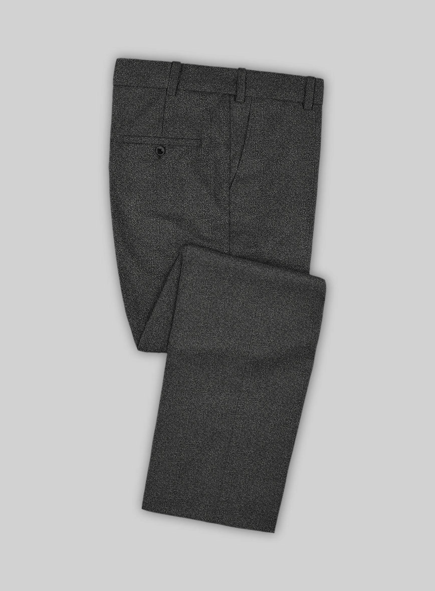 Italian Drego Gray Herringbone Wool Suit