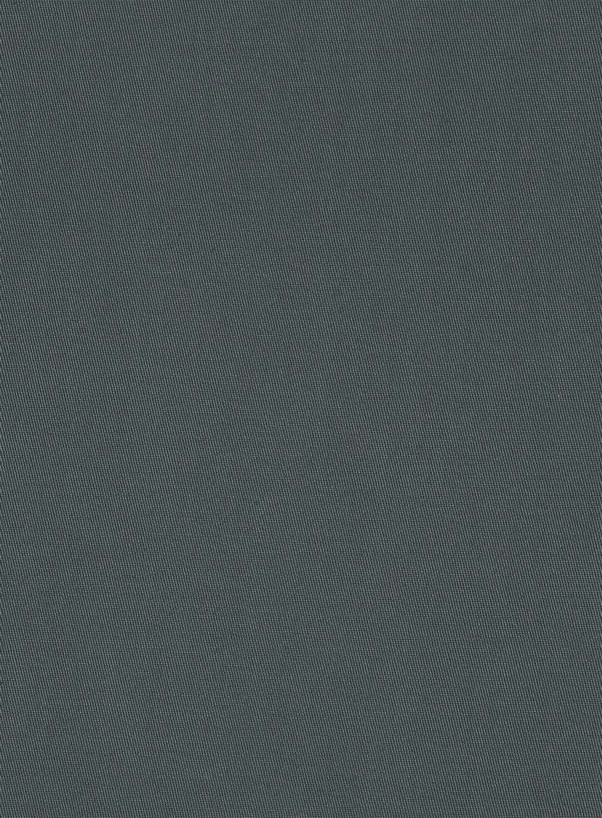 Italian Gray Cotton Stretch Suit