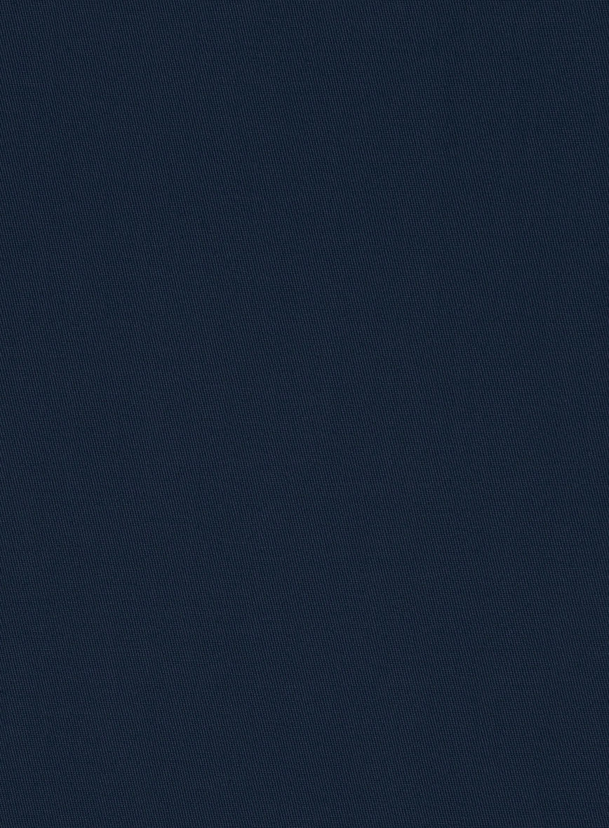Italian Mirage Blue Cotton Stretch Suit