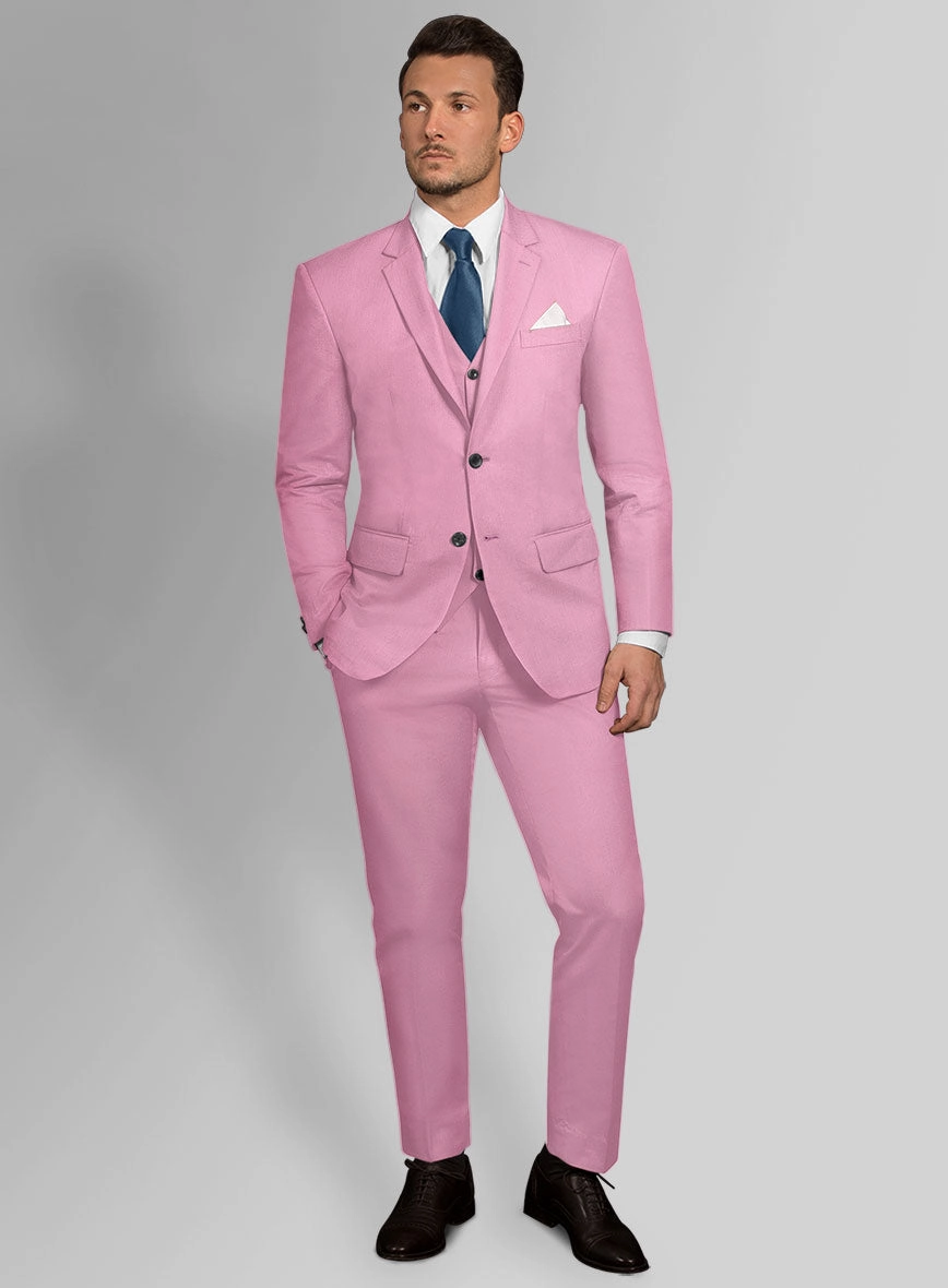 Italian Pink Cotton Suit
