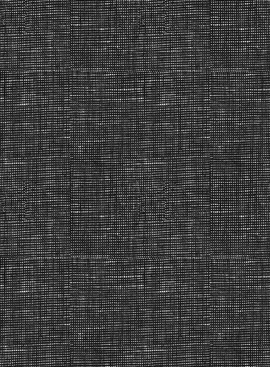Italian Prato Black Chambray Linen Suit