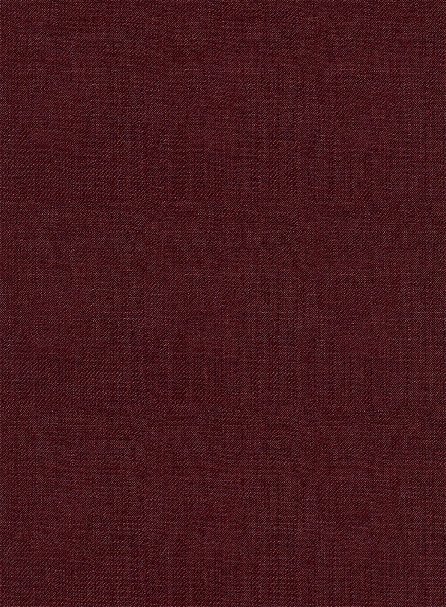 Italian Prato Maroon Linen Suit
