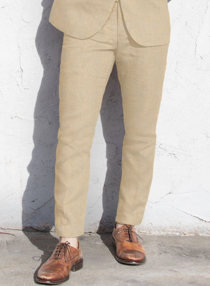 Italian Prato Musk Linen Suit