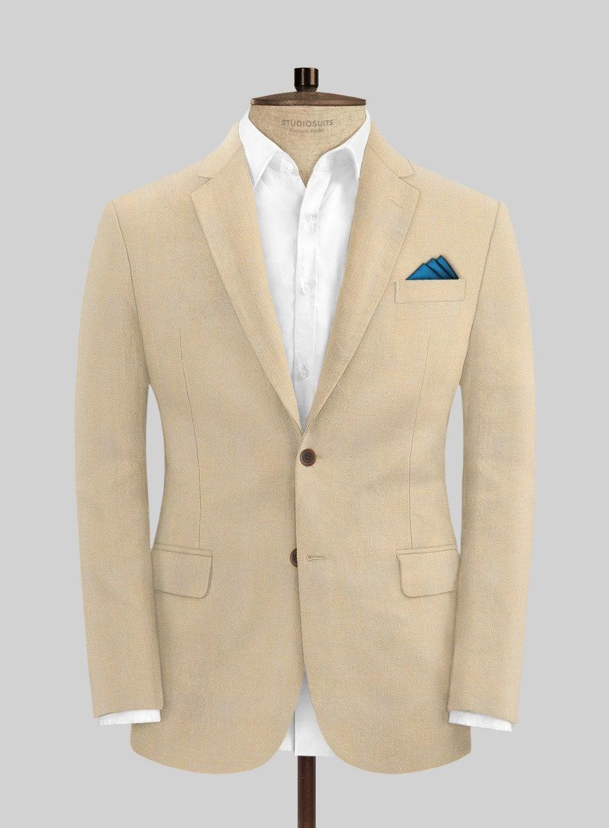 Italian Prato Musk Linen Suit