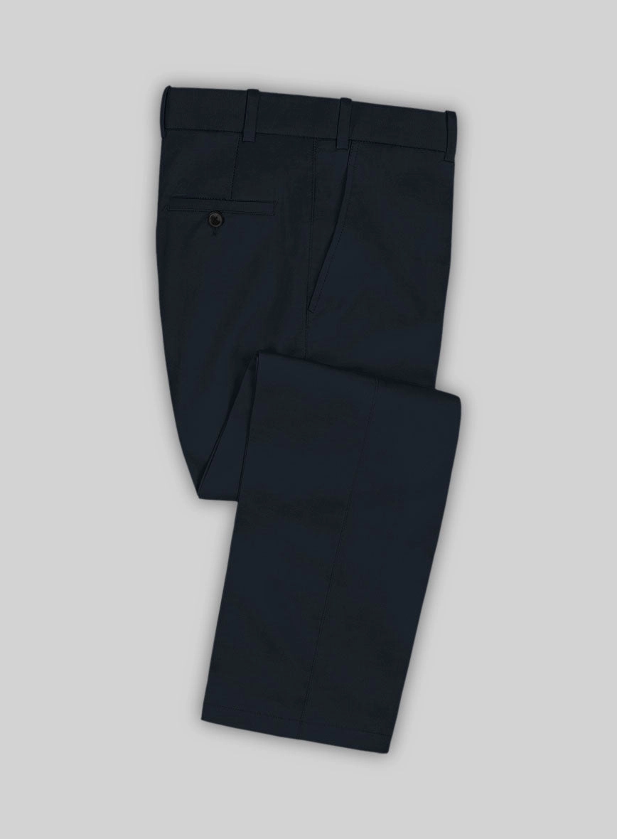 Italian Sapphire Blue Cotton Stretch Suit