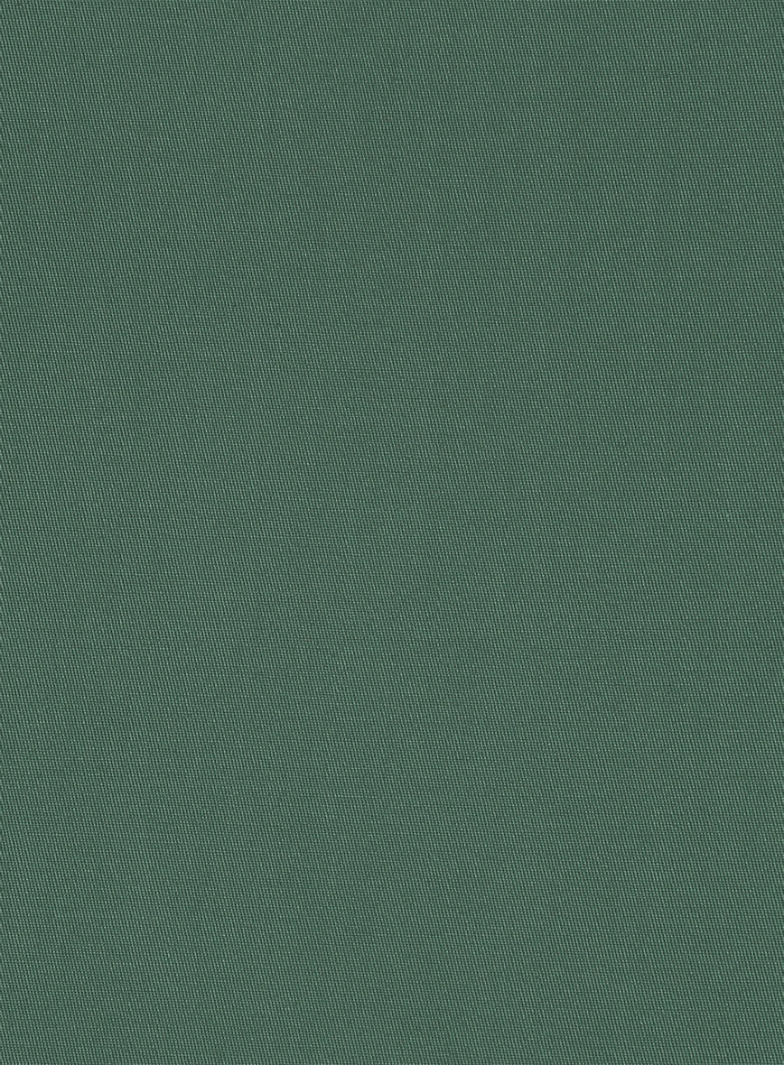 Italian Spring Green Cotton Stretch Suit
