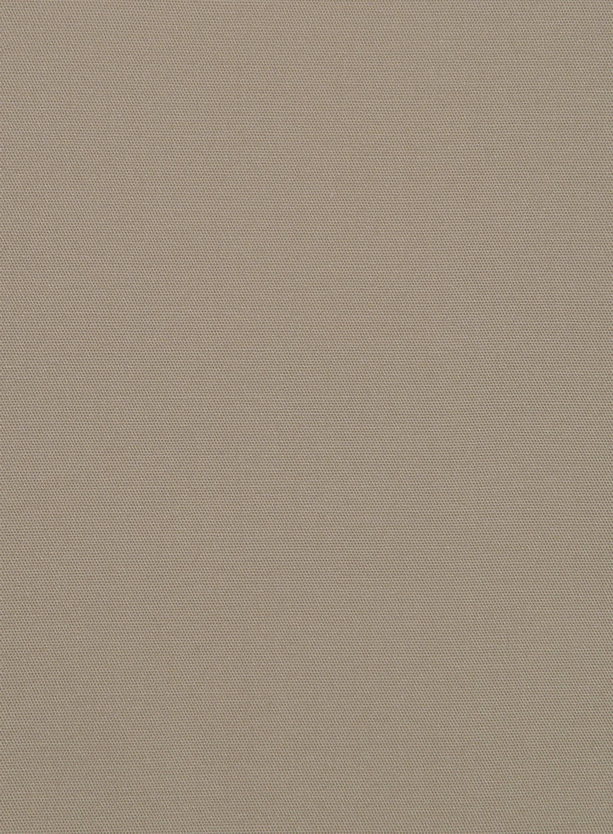 Italian Stone Khaki Cotton Stretch Suit