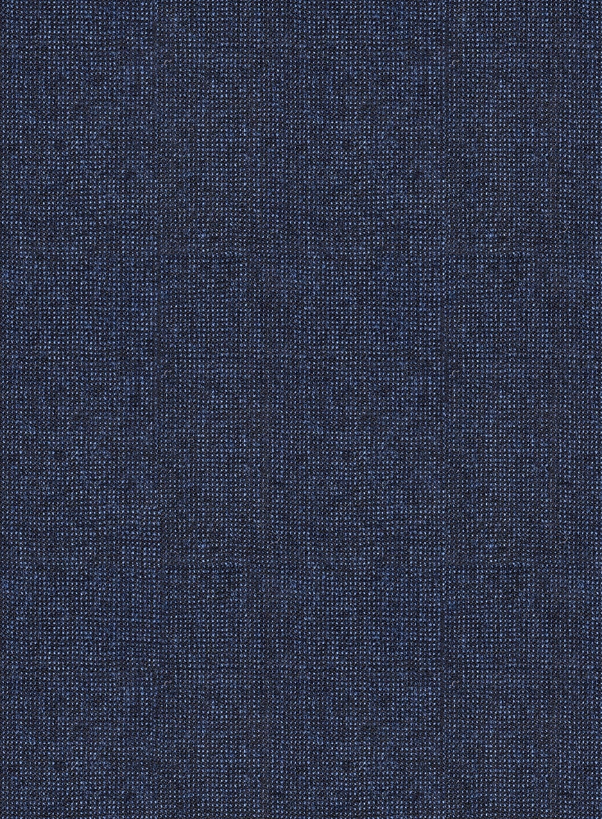 Italian Tavi Dark Blue Nailhead Flannel Suit