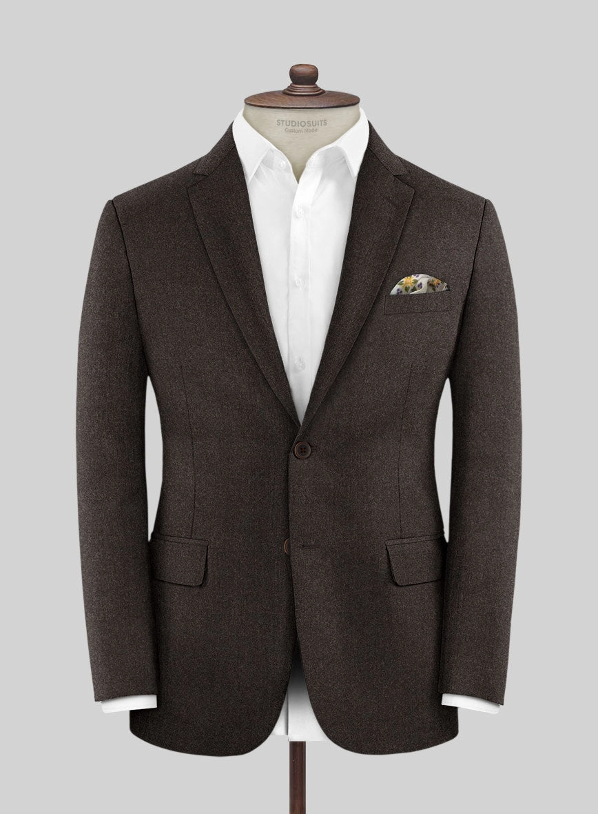 Italian Turna Brown Flannel Suit