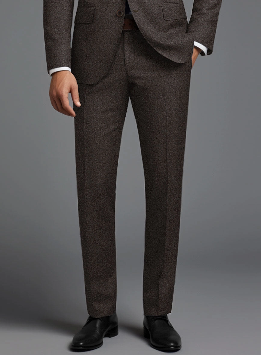 Italian Turna Brown Flannel Suit