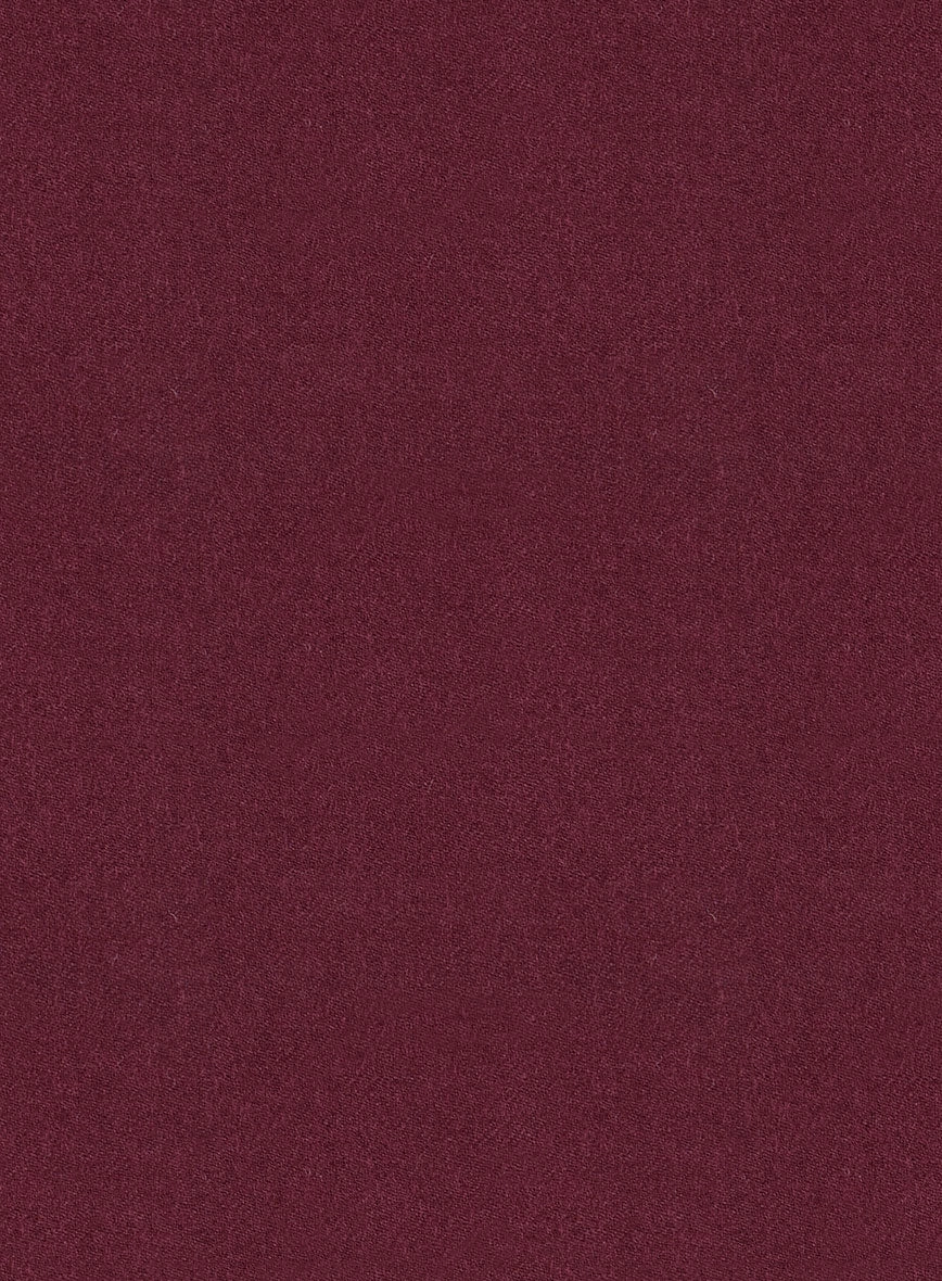 Italian Turna Wine Flannel Suit