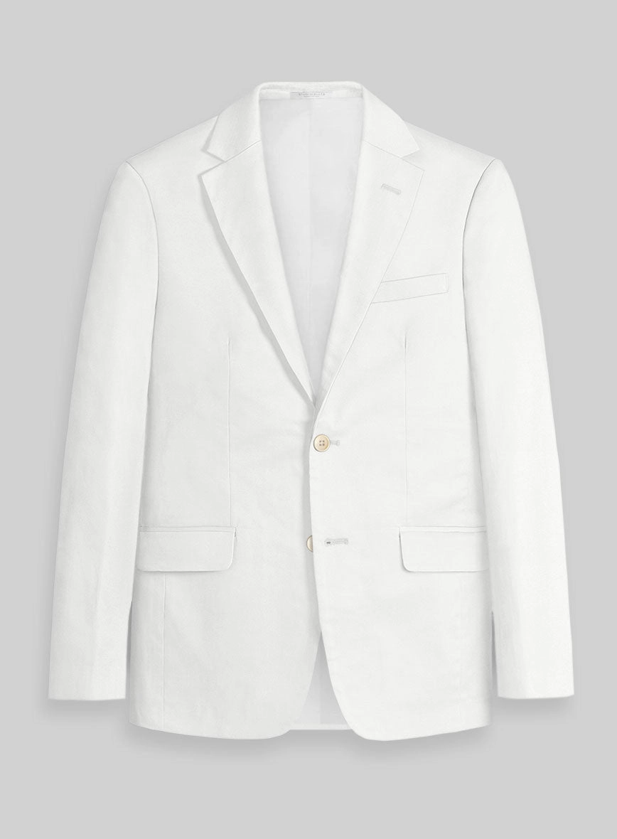 Ivory Napoli Stretch Light Weight Cotton Suit