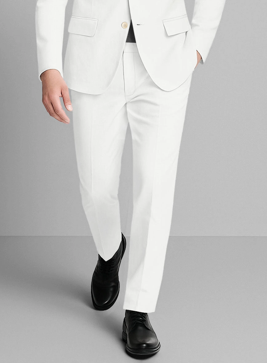 Ivory Napoli Stretch Light Weight Cotton Suit