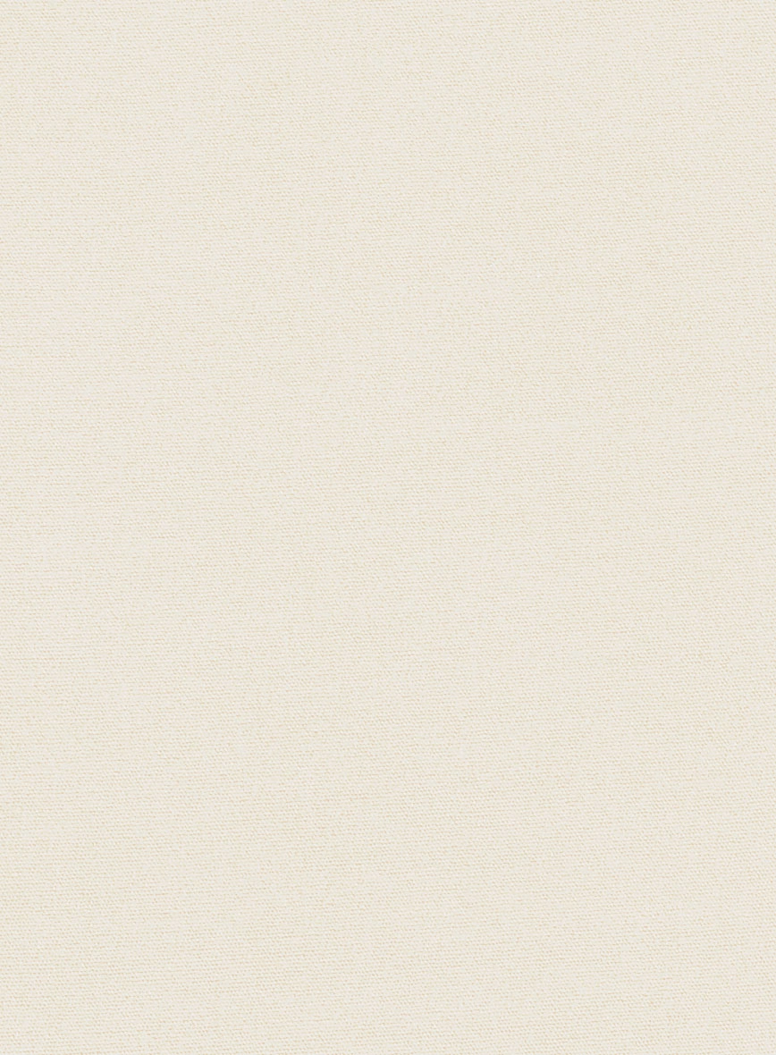 Light Beige Feather Cotton Canvas Stretch Suit