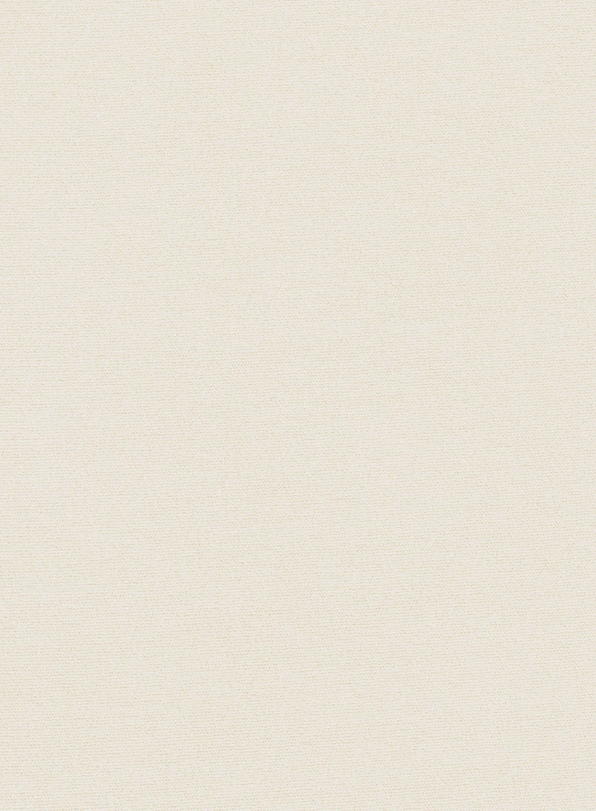 Light Beige Feather Cotton Canvas Stretch Suit