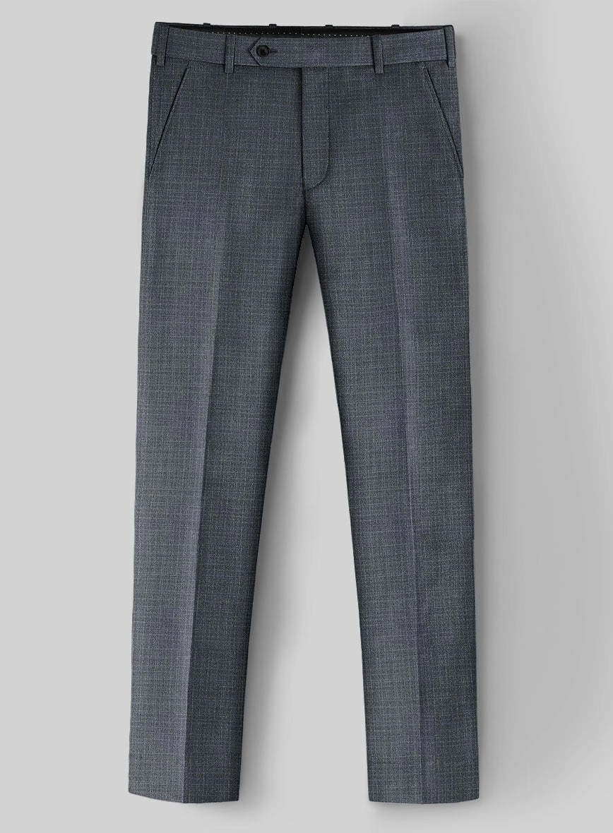 London Loom Blue Eufemia Wool Silk Linen Suit