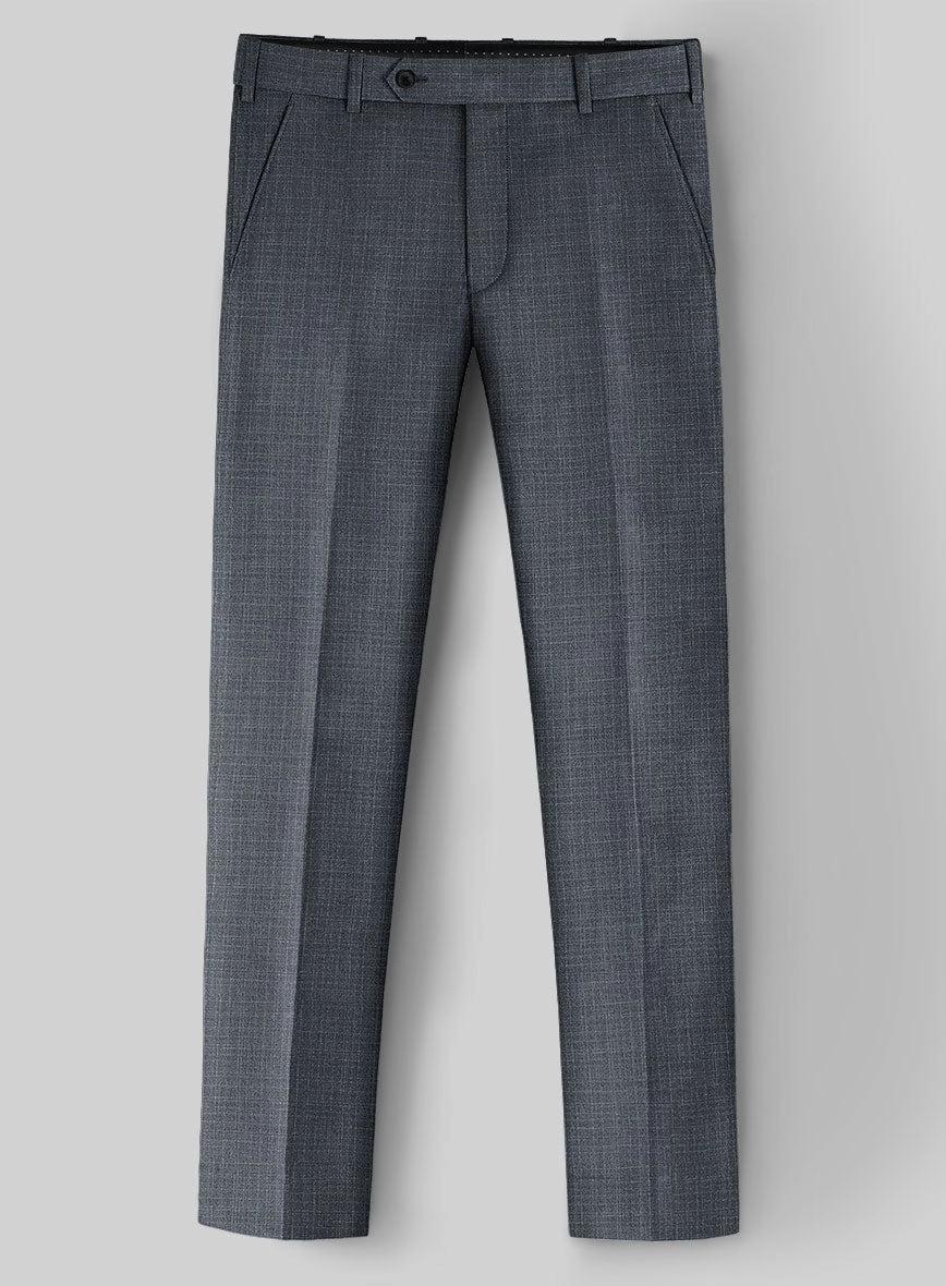 London Loom Blue Eufemia Wool Silk Linen Suit