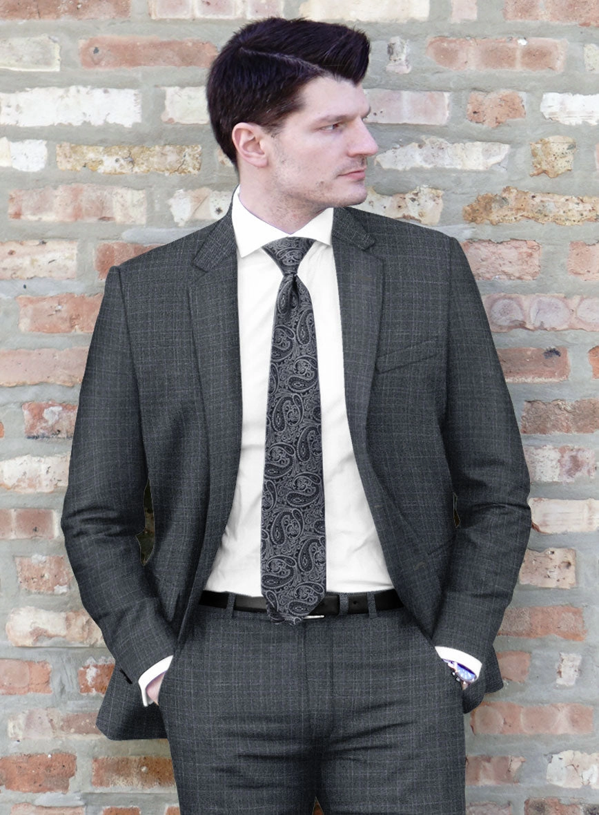 London Loom Blue Eufemia Wool Silk Linen Suit