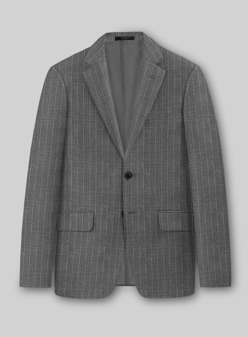 London Loom Dariox Stripe Wool Suit