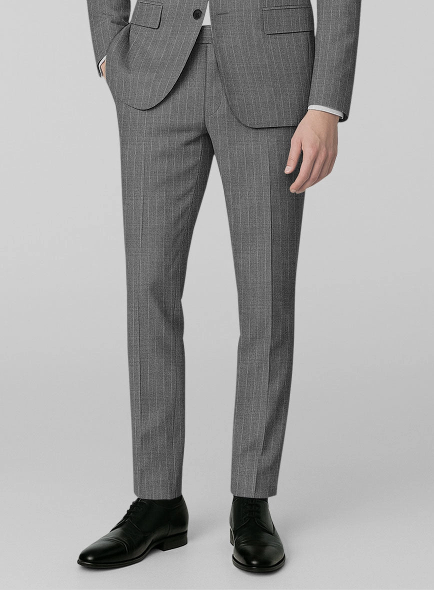 London Loom Dariox Stripe Wool Suit