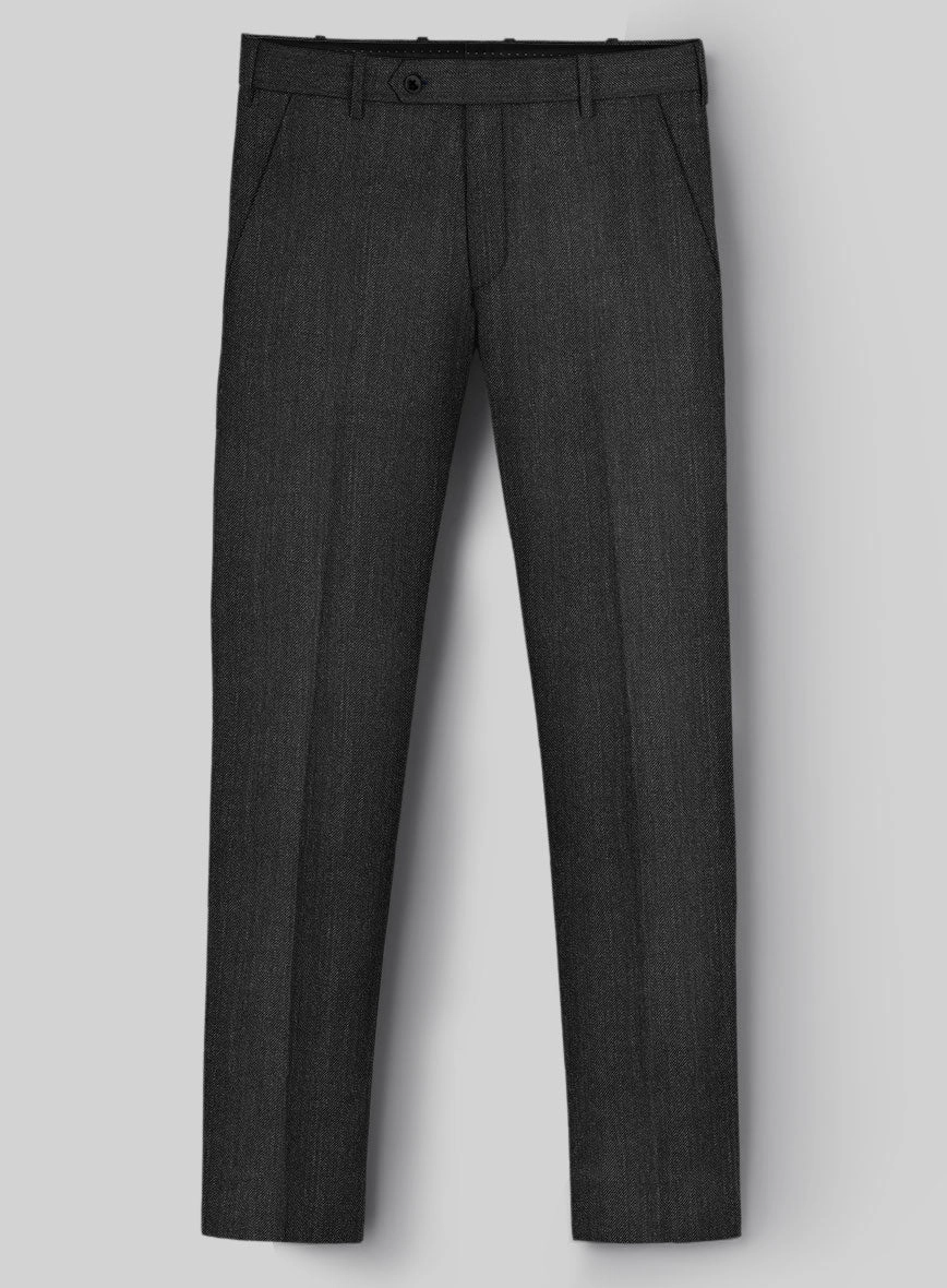 London Loom Taviano Herringbone Wool Suit
