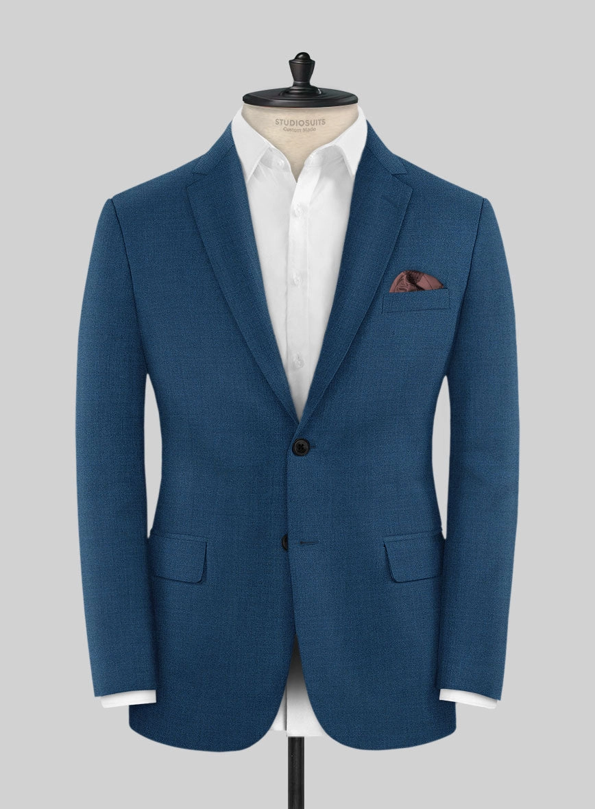 Marco Stretch Casa Blue Wool Suit