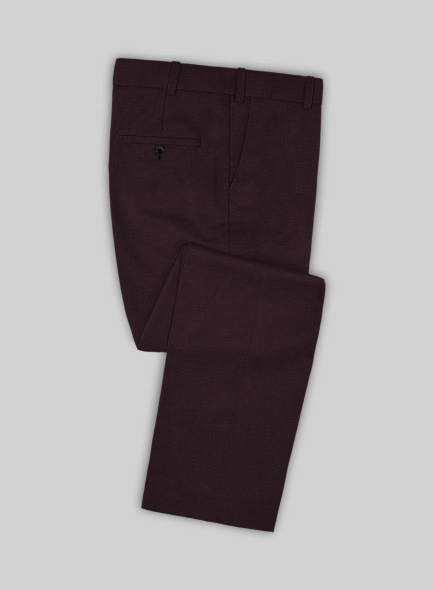 Marco Stretch Dark Wine Wool Suit