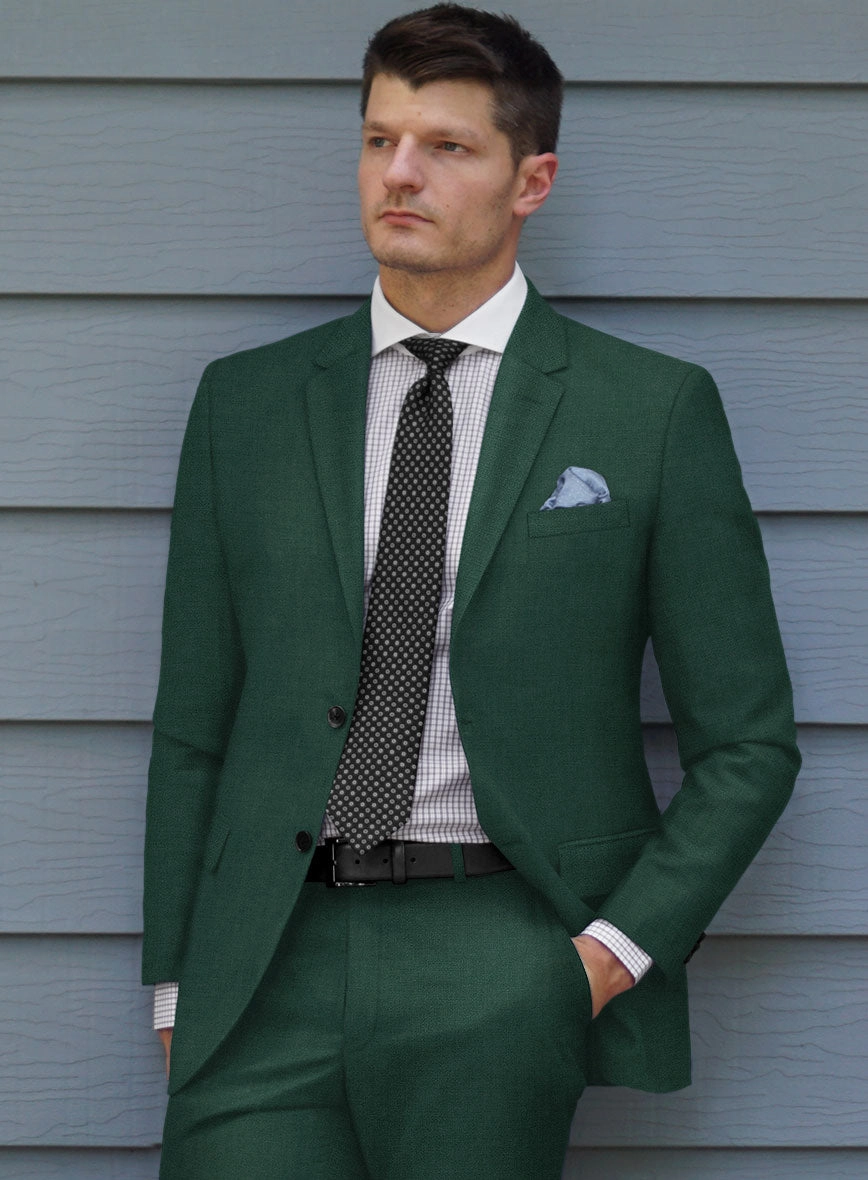 Marco Stretch Emerald Green Wool Suit