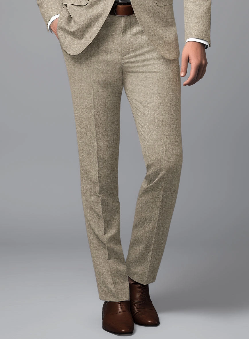 Marco Stretch Light Brown Wool Suit