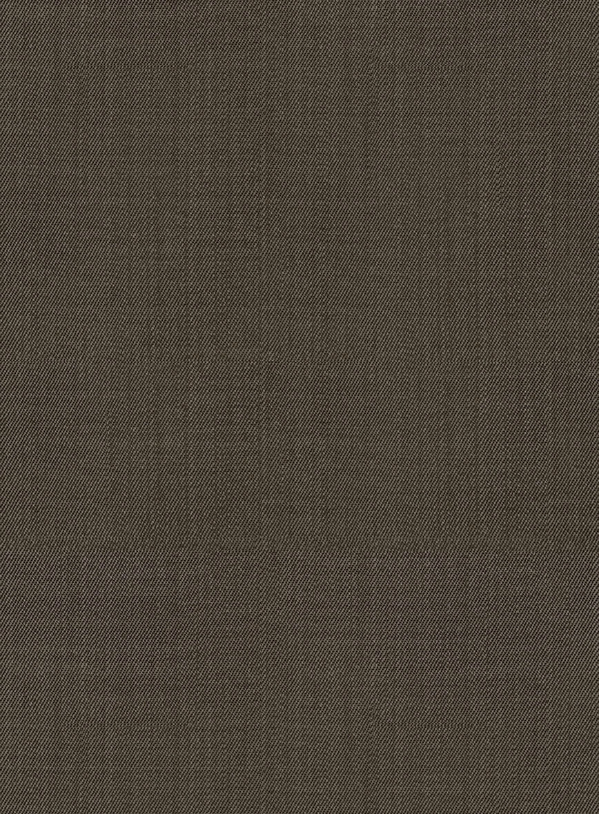 Marco Stretch Mud Brown Wool Suit