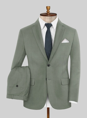 Marco Stretch Oak Green Wool Suit