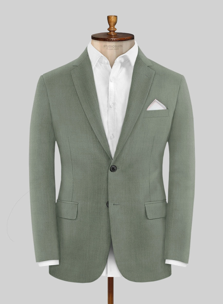 Marco Stretch Oak Green Wool Suit