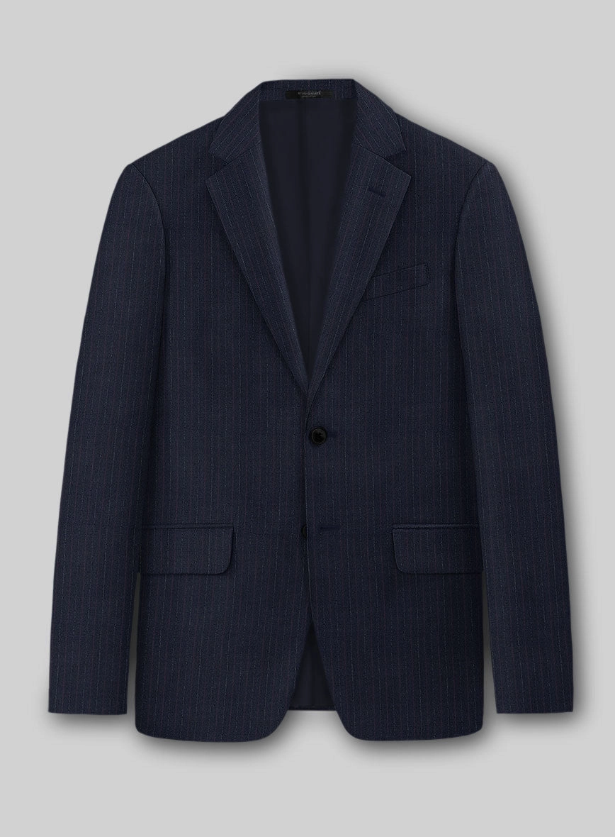 Marco Stretch Rivetti Stripe Wool Suit