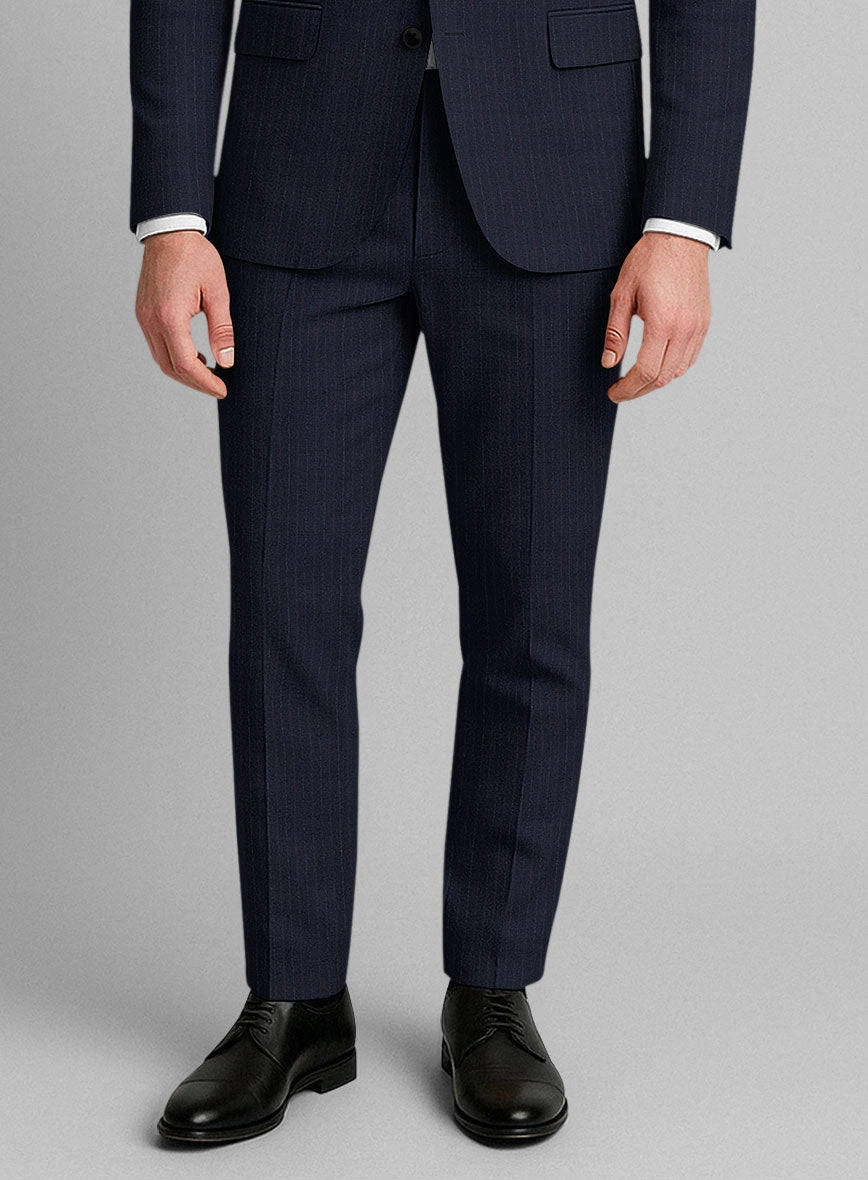 Marco Stretch Rivetti Stripe Wool Suit