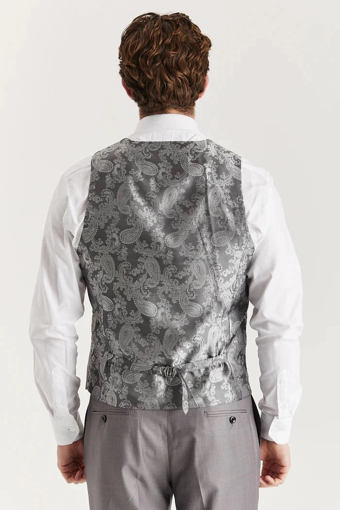 Men’s Grey Tailored 3 Piece Suit Formal Classic Suit