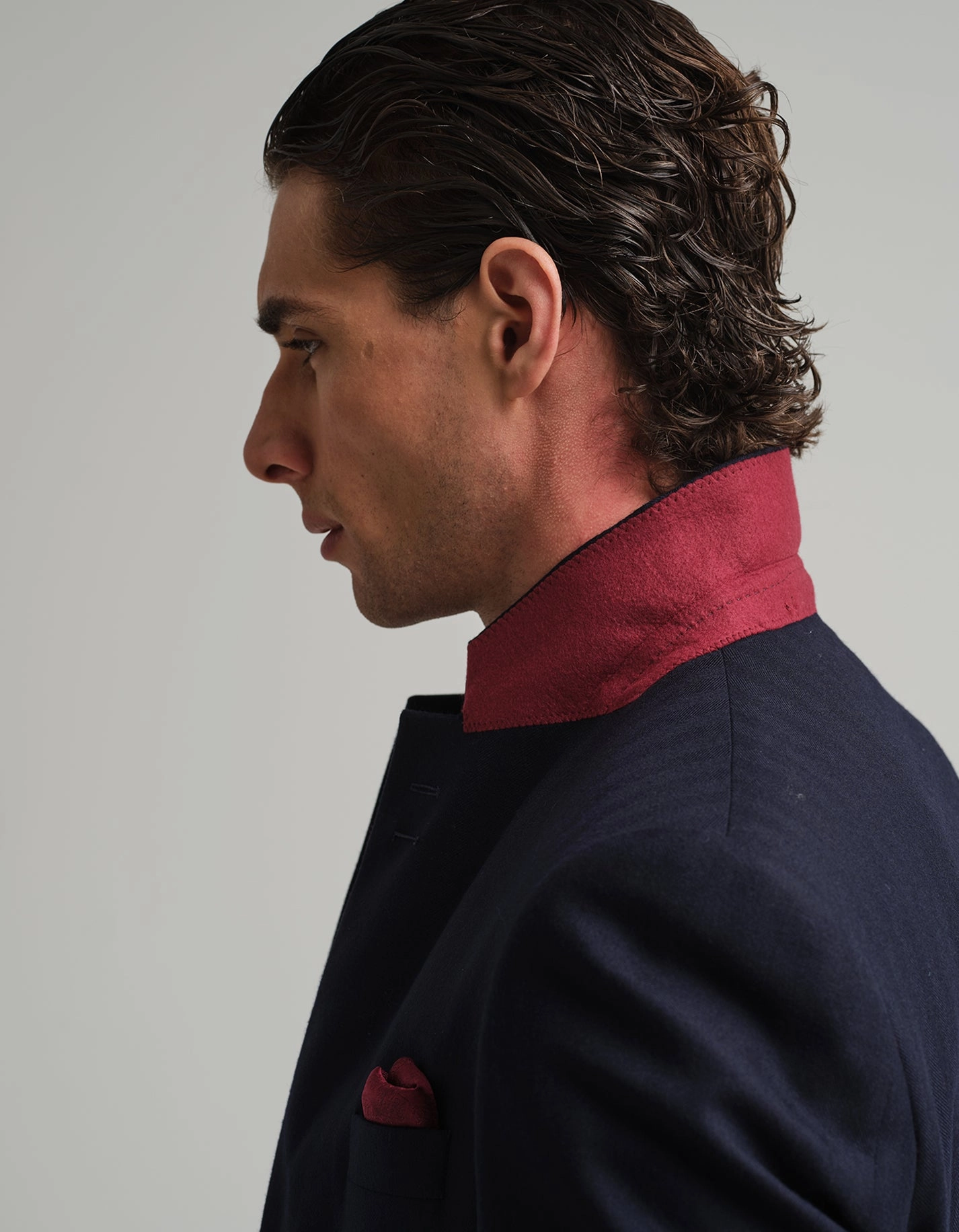 Midnight Navy Herringbone Suit