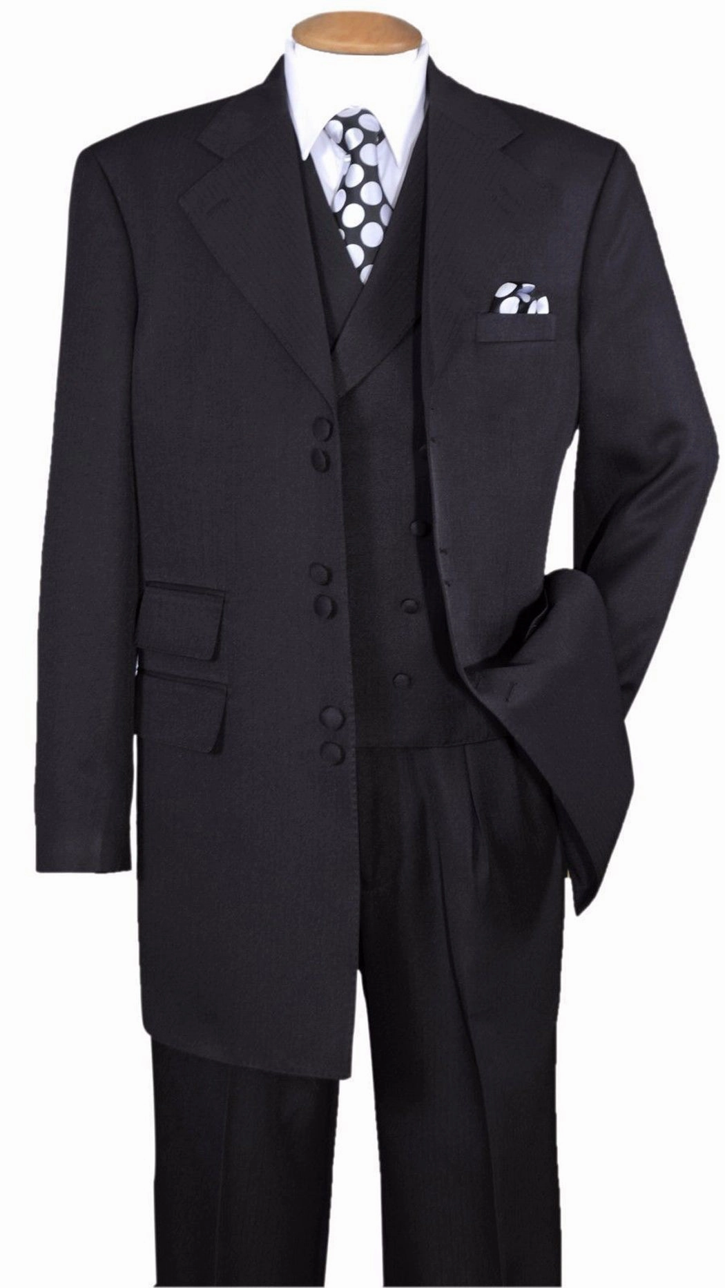 Milano Moda 2917-BLK Mens Suit