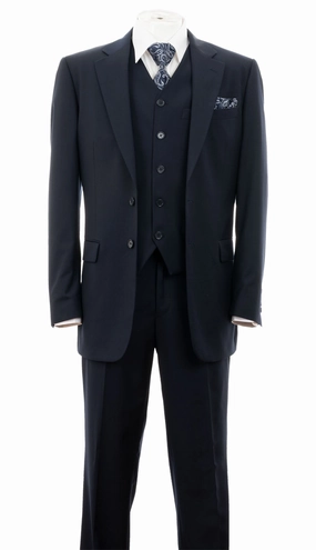 Milano Moda 5702sv-NVY Mens Suit