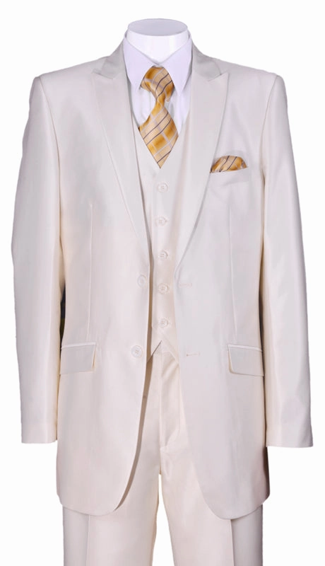Milano Moda 5702V2-CR Mens Suit