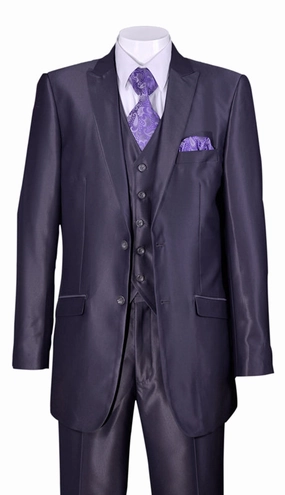 Milano Moda 5702V2-GR Mens Suit
