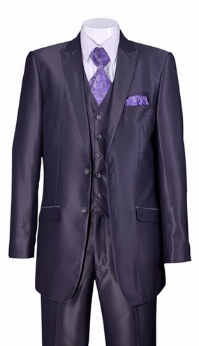Milano Moda 5702V2-GR Mens Suit