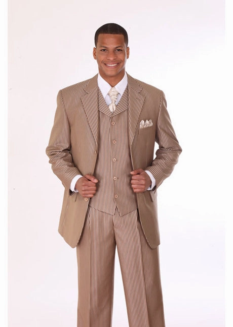 Milano Moda 5802V5-TAN Mens Suit