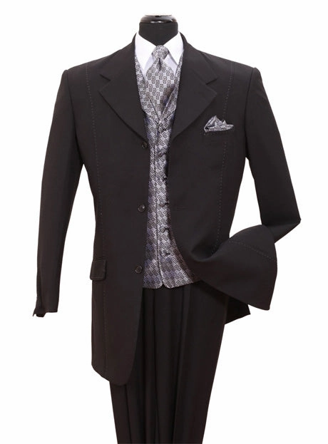 Milano Moda 6802V-BL Mens Suit
