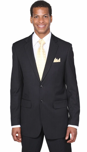 Milano Moda JL5702K-BK Mens Suit